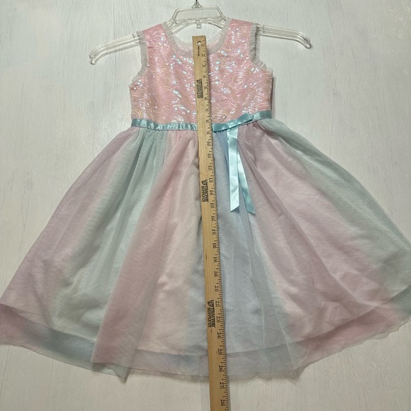Jona Michelle Girls Dress 6 Pastel Rainbow Tulle Party Easter Birthday Outfit - Picture 6 of 12